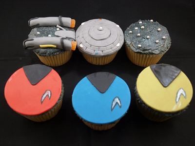 Star Trek Cupcakes - Cake by Cathy's Cakes