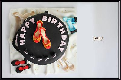 Fashion Shoesaholic Cake - Cake by Guilt Desserts