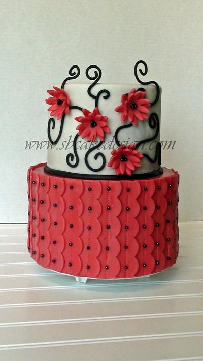 Pink Ruffle Cake - Cake by Shannon Bond Cake Design