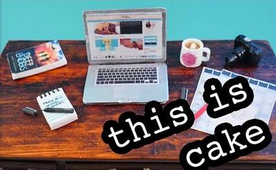 Chocolate Desk Cake with Chocolate Laptop - Cake by HowToCookThat