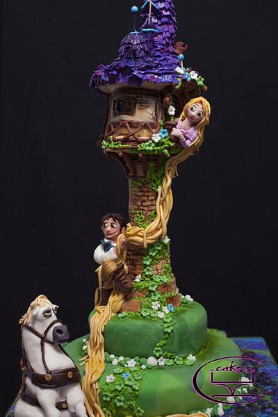 Tangled-Themed cake for Icing Smiles, Inc.  - Cake by Komel Crowley