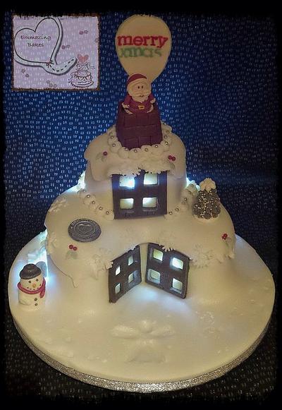 Light up Christmas snow house - Cake by Emmazing Bakes