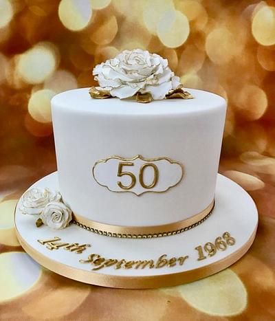 Golden Anniversary - Cake by Canoodle Cake Company