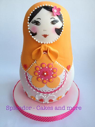 Babushka Nesting Doll Cake - Cake by Ellen Redmond@Splendor Cakes