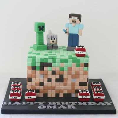 Minecraft Cake - Cake by Savoursweet Cakes