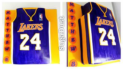 Lakers jersey cake - Cake by Mary @ SugaDust
