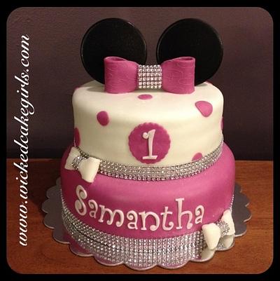 Minnie Mouse bling - Cake by Wicked Cake Girls