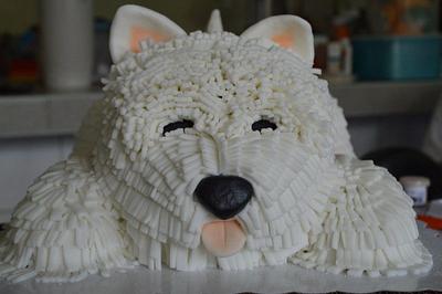 3D dog cake - Cake by gelai