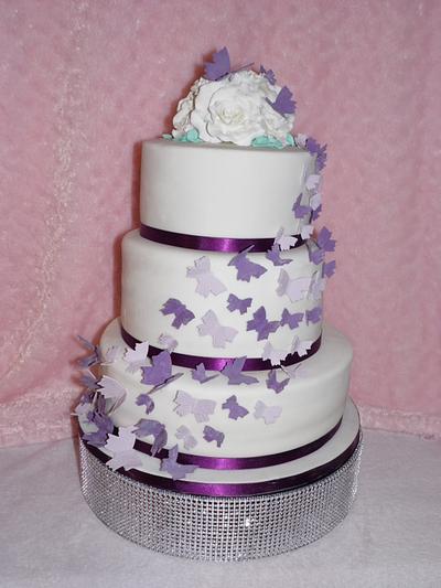 Butterfly wedding cake - Cake by emma