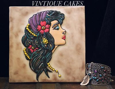 Sugar Gypsy Lady - Cake by Vintique Cakes (Anita) 
