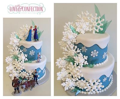 Frozen - Cake by Veronica Arthur | The Butterfly Bakeress 