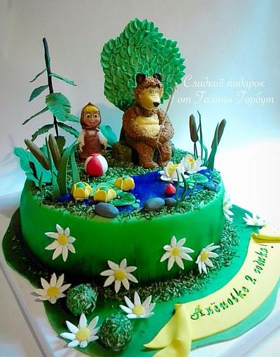Masha and the bear - Cake by Galinasweet