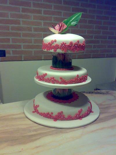 Red tower - Cake by La mia fetta di torta