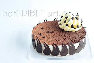 Coffee and Chocolate- Modernist Pastry Art - Cake by Rumana Jaseel