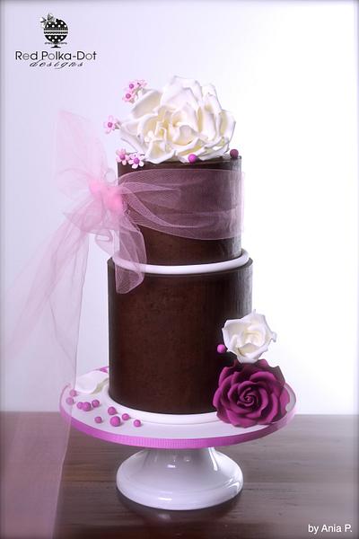 Naked Wedding  - Cake by RED POLKA DOT DESIGNS (was GMSSC)