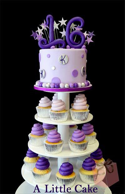 4 Tier Twin Sweet 16 Cake - Cake by Leo Sciancalepore
