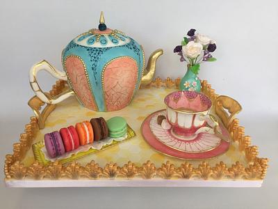 Afternoon Tea Tray - Cake by Alanscakestocraft