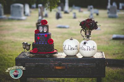 Dia de los Muertos Wedding - Cake by Heather Nicole Chitty
