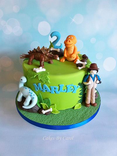 Dinosaur 2nd Birthday - Cake by Carol
