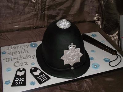 Police Hat - Cake by RGCakes