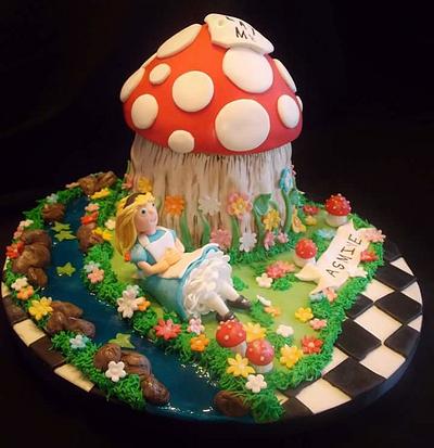 Alice in Wonderland  - Cake by Marvs Cakes