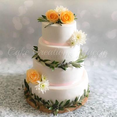 Provence wedding cake - Cake by samantha