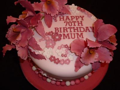 70th Birthday Cake - Cake by Simply Baked Magical Moments