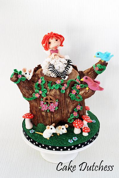 Tree Trunk Fairy - Cake by Etty