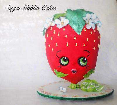Strawberry Kisses Shopkins Cake - Cake by LJay -Sugar Goblin Cakes