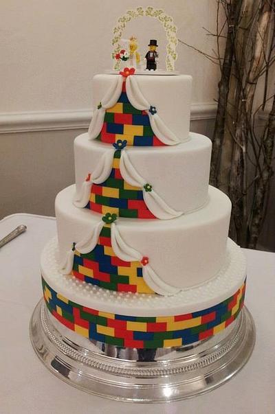 Lego Wedding Cake - Cake by Sweetcheeks Cupcakes