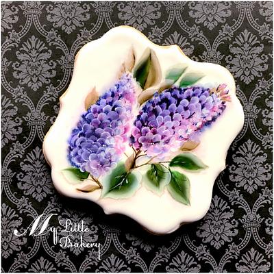 Painted cookie. Lilac. - Cake by Nadia "My Little Bakery"