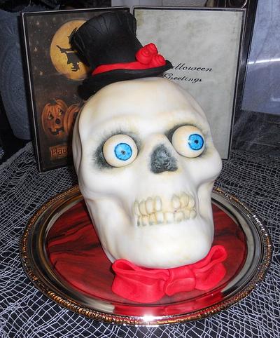 Halloween Skull - Cake by Pamela Sampson Cakes