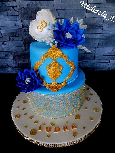 Blue rose - Cake by Mischel cakes