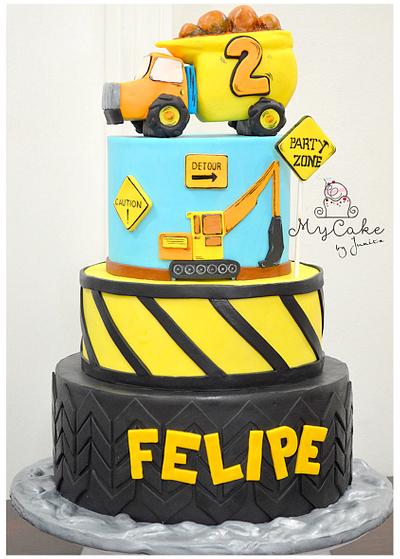 Construction theme cakes - Cake by Hopechan
