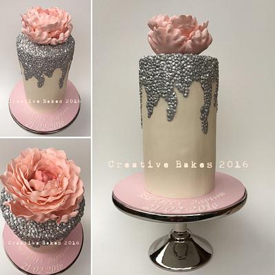 Pretty pink peony - Cake by Jocolate
