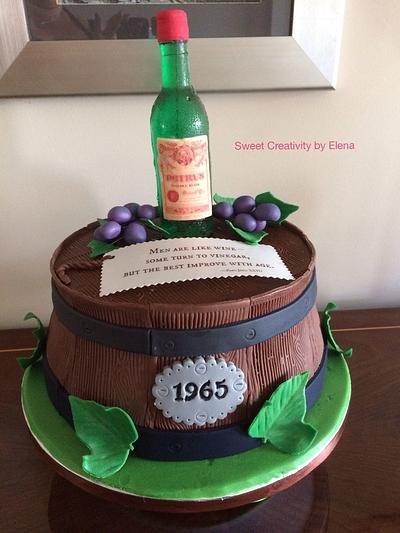 Wine Barrel Cake - Cake by Sweet Creativity
