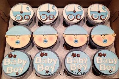 Baby boy cupcakes - Cake by Skmaestas