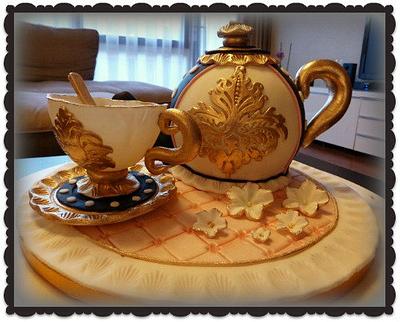 Tea service cake - Cake by S' Delicacy