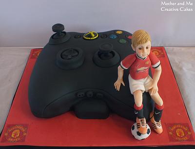 An X-Box, Man U Fan Cake - Cake by Mother and Me Creative Cakes