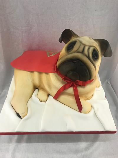 The making of a Pug - Cake by Fondant Fantasies of Malvern
