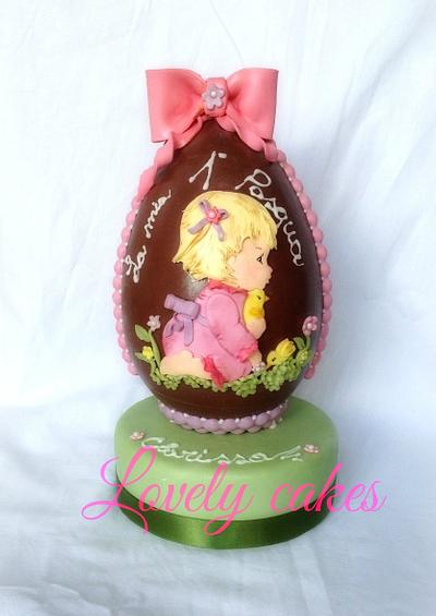 Easter egg SWEET GIRL - Cake by Lovely Cakes di Daluiso Laura