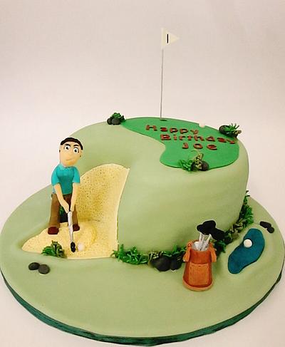 Golf Themed Cake - Cake by Robyn