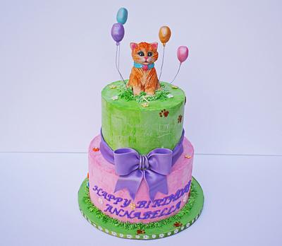 Cat themed birthday cake! - Cake by Seema Acharya