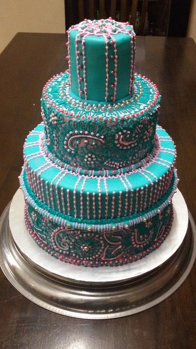 Turquoise Glamour - Cake by Sato Seran