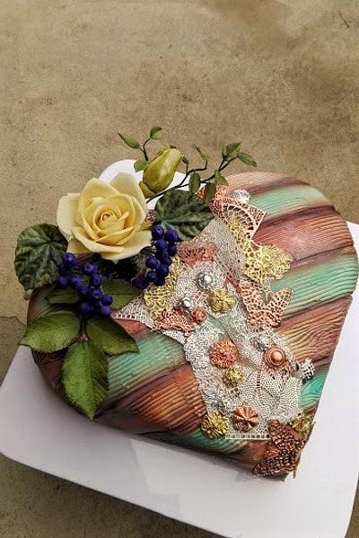 Birthday heart - Cake by babkaKatka