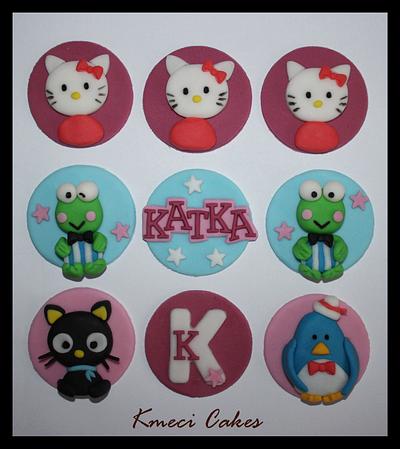 Hello Kitty toppers - Cake by Kmeci Cakes 