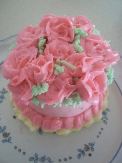mini rose cake - Cake by cakes by khandra