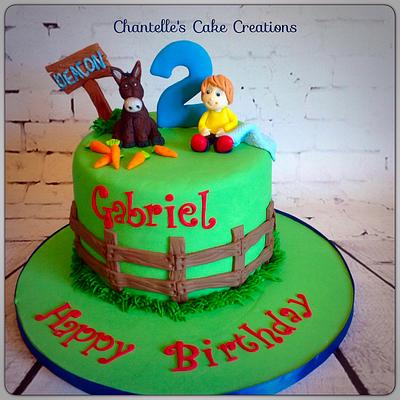 A boy and his donkey - Cake by Chantelle's Cake Creations