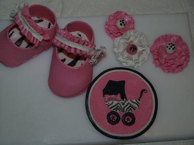 Zebra &  Pink - Cake by kira