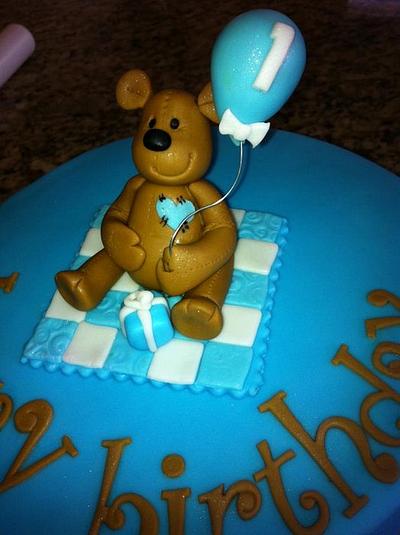 Little boy teddy bear cake - Cake by Hot Mama's Cakes